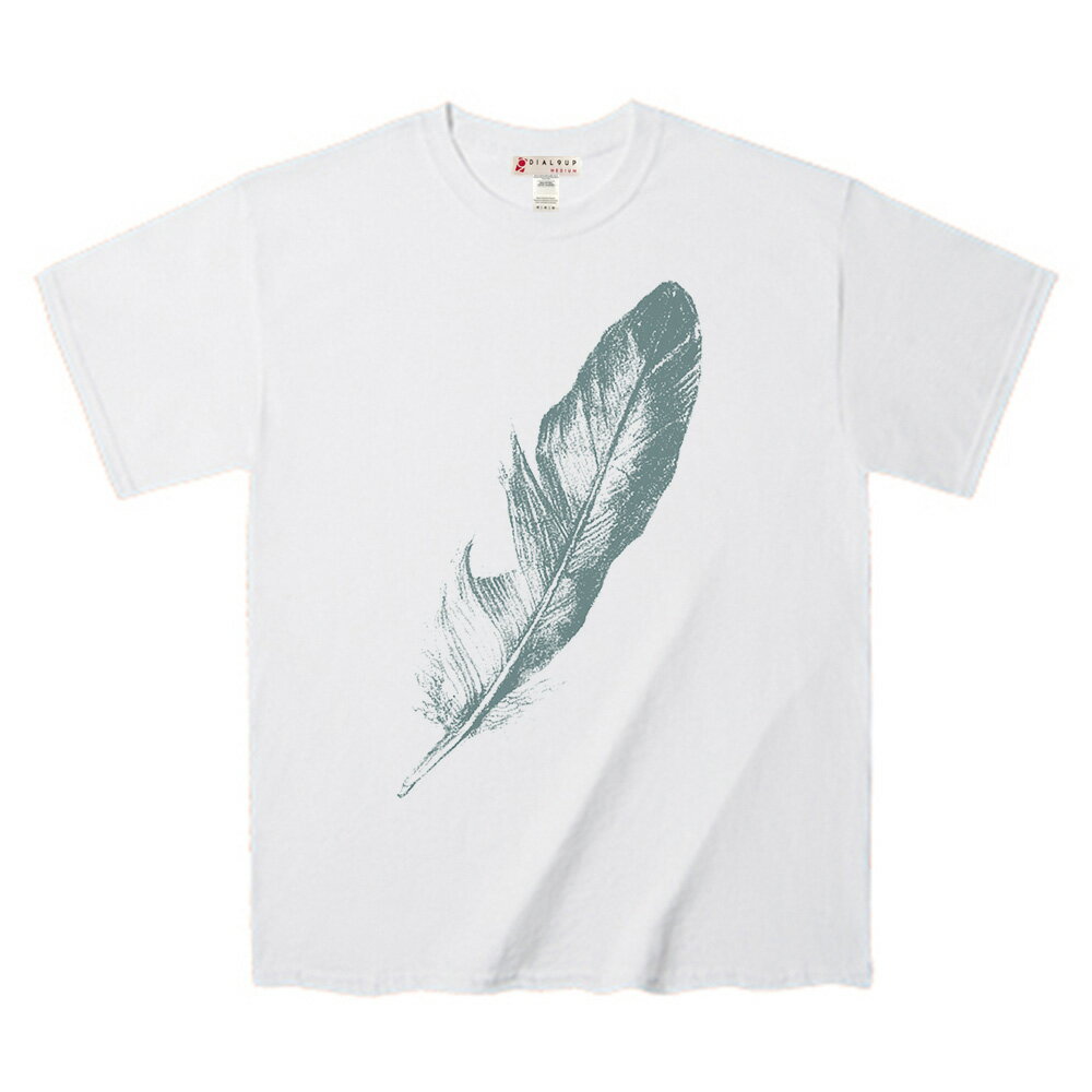 Rakuten - Tシャツ モチーフ 時代 フィーチャー フェザー デザインTee