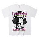 Tシャツ フランケンシュタインがヘッドホンをしてシャウト Tee