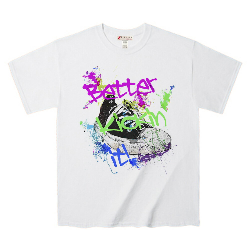 Tシャツ 雨をフィーチャーしたアートデザインTee