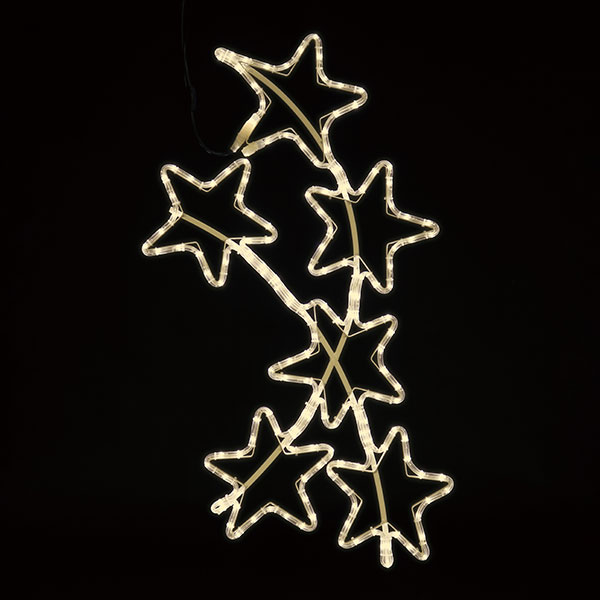 ジェフコムLEDジョイントモチーフ●六連星(白)SJ-C52W-JT