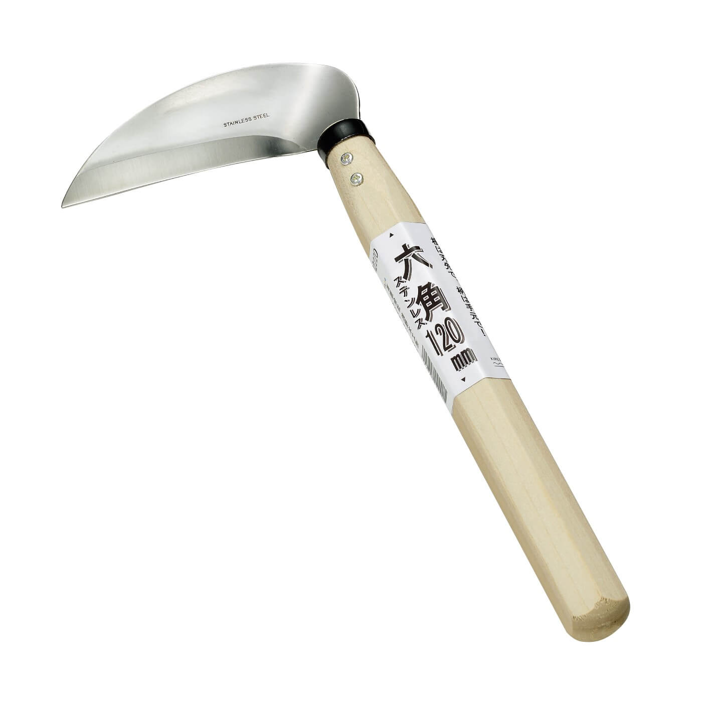 樂天商城 - 浅野木工所　六角柄が手にフィット・疲れにくい鎌【六角ステンレス 120】