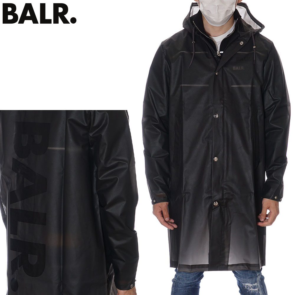 ブランドBALR.ボーラー品番B1382 1001カラーBLACK(ブラック)仕様後ろ身、ブランドロゴ入り/防水素材ゴム素材(TPU100%)生産国CHINA着用サイズS付属品商品タグ・サイズは外寸になります。スタッフが手作業で測っている為、多少の誤差がある場合がございます。・複数店舗にて在庫の共有をしている為、ご注文が重なった場合に在庫切れとなる場合がございます。・ご使用環境により画面上の色と実物の色が若干異なる場合がございます。・その他、お買い物についてのご注意はストアガイドをご覧ください。サイズ(cm)胸囲着丈袖丈肩幅S112986744M1181006746L1241027148XL1301047350着用者身長体重胸囲袖丈肩幅ウエストヒップ172639262527796ブランド：BALR.(ボーラー)/品番：B1382 1001/カラー：BLACK(ブラック)/仕様：後ろ身、ブランドロゴ入り/防水/素材：ゴム素材(TPU100%)/生産国：CHINA/付属品：商品タグ/サイズ(cm)S胸囲:112 / 着丈:98 / 袖丈:67 / 肩幅:44M胸囲:118 / 着丈:100 / 袖丈:67 / 肩幅:46L胸囲:124 / 着丈:102 / 袖丈:71 / 肩幅:48XL胸囲:130 / 着丈:104 / 袖丈:73 / 肩幅:50着用者身長:172 / 体重:63 / 胸囲:92 / 袖丈:62 / 肩幅:52 / ウエスト:77 / ヒップ:96着用サイズS/