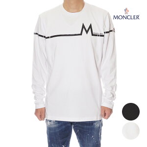 モンクレール MONCLER ロングTシャツ ロンT 長袖 メンズ ホワイト/ブラック S/M/L/XL/2XL 091 8D00003 8390T