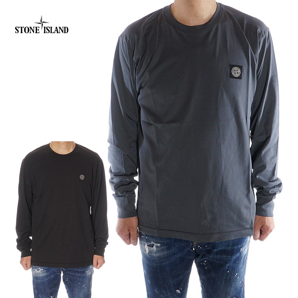 【均一価格】ストーンアイランド STONE ISLAND ロングTシャツ ロンT 長袖 メンズ ブラック/グレーグリーン 791522713