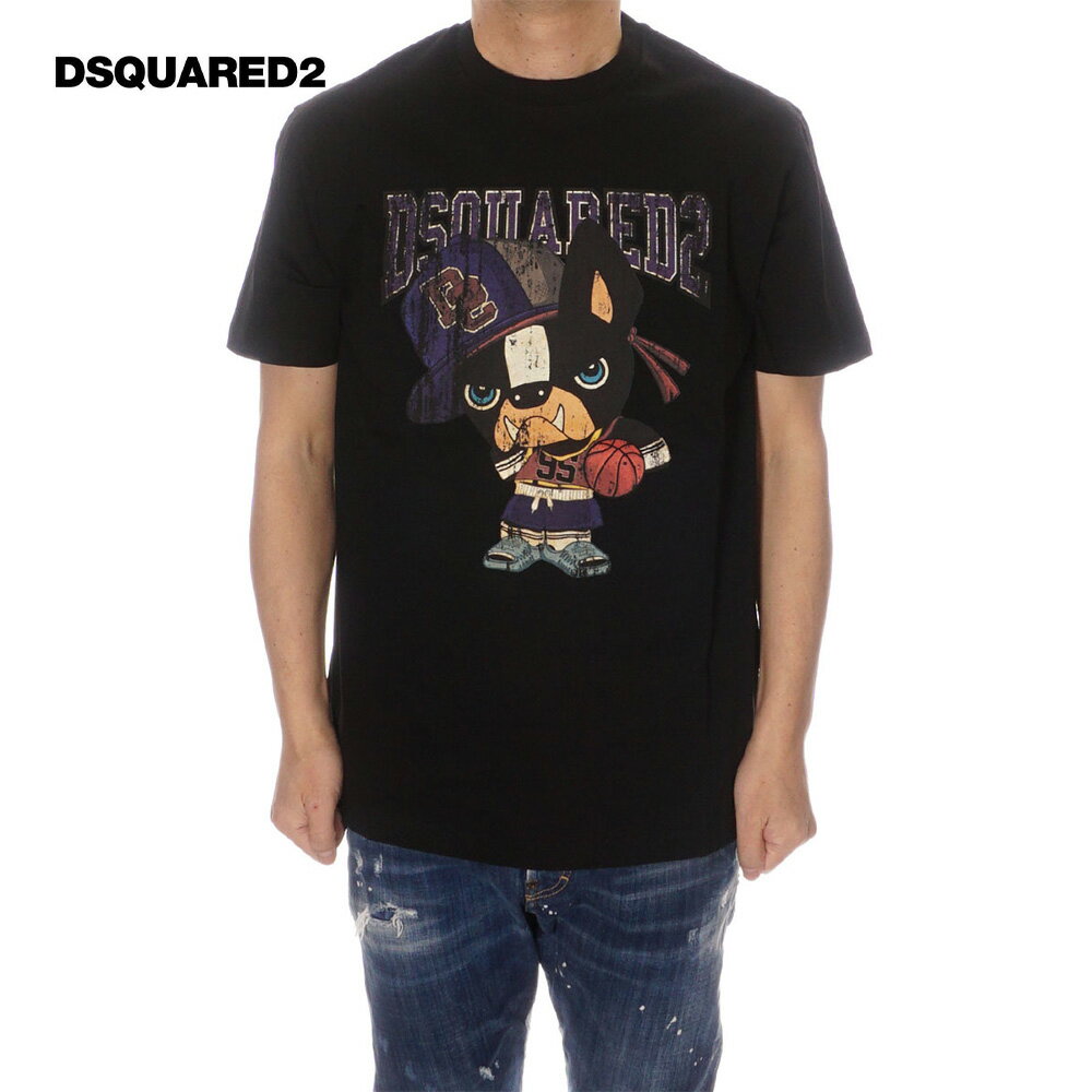 ディースクエアード DSQUARED2 Tシャツ メンズ ブラック S74GD1262 S23009