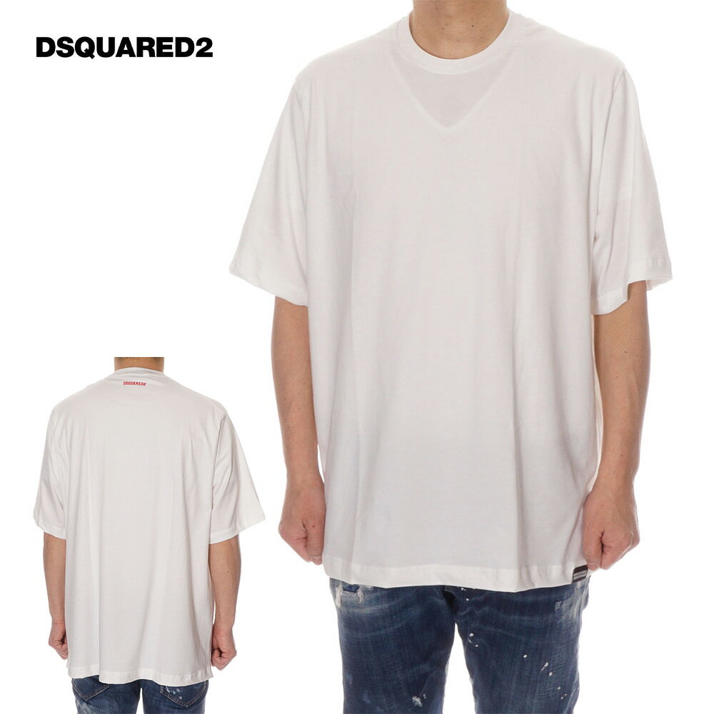 ディースクエアード アンダーウェアライン DSQUARED2 UNDER WEAR Tシャツ オーバーサイズ メンズ ホワイト D9M3Z5060