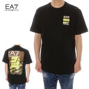 エンポリオ・アルマーニ EMPORIO ARMANI EA7 半袖Tシャツ メンズ ブラック 3DPT12 PJ7BZ 1200