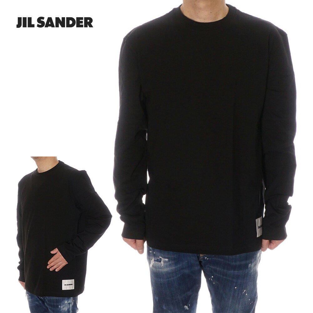 ジル サンダー プレゼント メンズ ジルサンダー JIL SANDER ロングスリブTシャツ メンズ ブラック J47GC0002 J45048