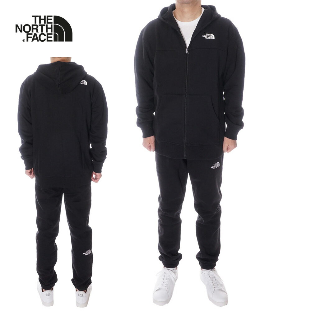 ザ ノースフェイス THE NORTH FACE ジップパーカー セットアップ スウェット メンズ ブラック NF0A87FB NF0A7ZJB JK3