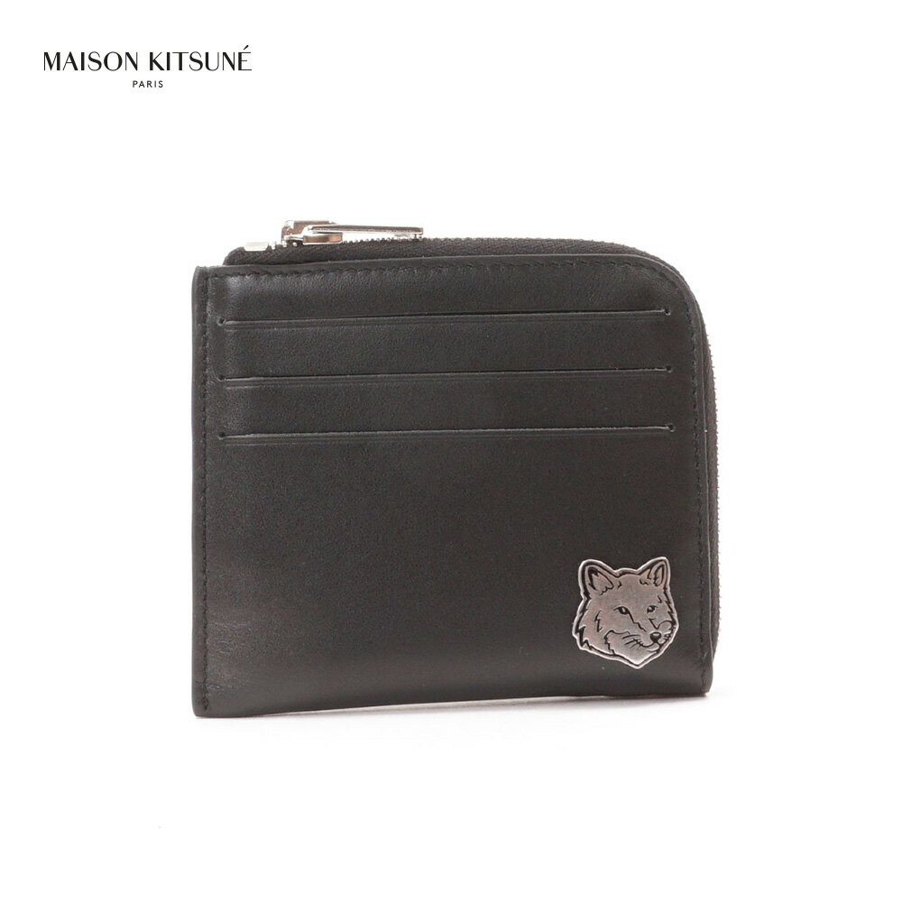 メゾン キツネ MAISON KITSUNE コインケース 財布 カードケース ブラック MM05342LC0043 P199