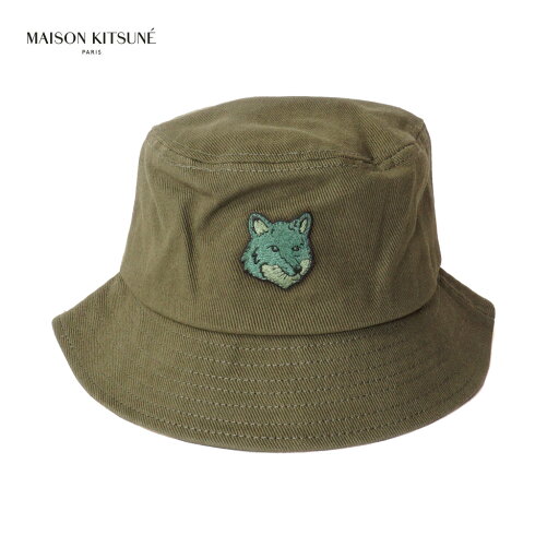 メゾン キツネ MAISON KITSUNE ハット 帽子 グリーン MM06114WW0096 P391 メゾン キツネ MAISON KITSUNE ハット 帽子 グリーン MM06114WW0096 P391