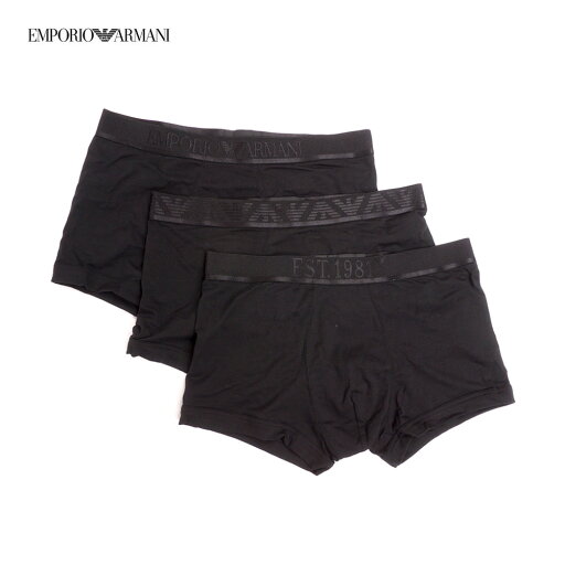 エンポリオ・アルマーニ EMPORIO ARMANI パンツ 3PACK 3枚セット メンズ ブラック EM000259 AF10780 MC061 エンポリオ・アルマーニ EMPORIO ARMANI パンツ 3PACK 3枚セット メンズ ブラック EM000259 AF10780 MC061