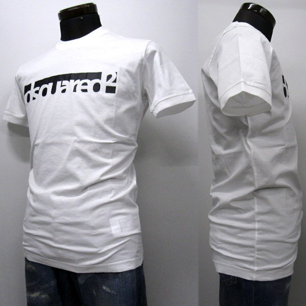 DSQUARED2 Tシャツ メンズ ブランドロゴ入り ホワイト系 S-XXXL S71GD0648 S22427 100 [50044]