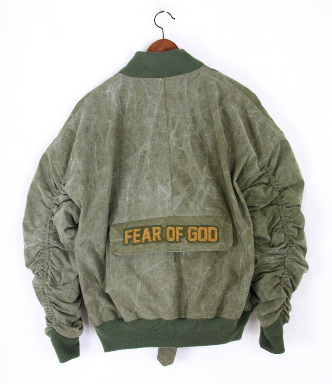 FEAR OF GOD×READYMADE/フィアーオブゴッド×レディーメイド　The Military Bomber　ミリタリーボンバージャケット　サイズ：1　カラー：ミリタリーグリーン【中古】【古着】【USED】【180430】【未yast01】