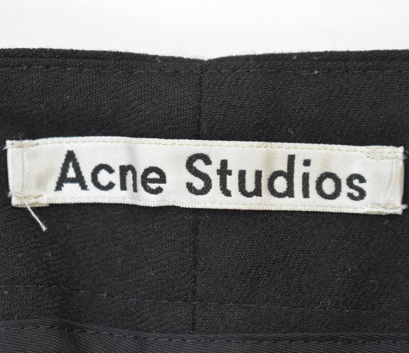 ACNE STUDIOS/アクネストゥディオズ　16AW　裾ドローコードウールパンツ　PACE WOOL AS PAW16　サイズ：44　カラー：ブラック【中古】【古着】【USED】【220704】【yast】 3