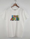 Peace and After/ピースアンドアフター　ロゴプリントTシャツ　サイズ：S　カラー：ホワイト