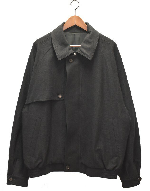 stein/シュタイン　23SS　オーバーサイズジップアップハリントンジャケット　Oversized Harrington Zip Jacket (WOOL)　ST. 508-1　サイズ：S　カラー：ブラック