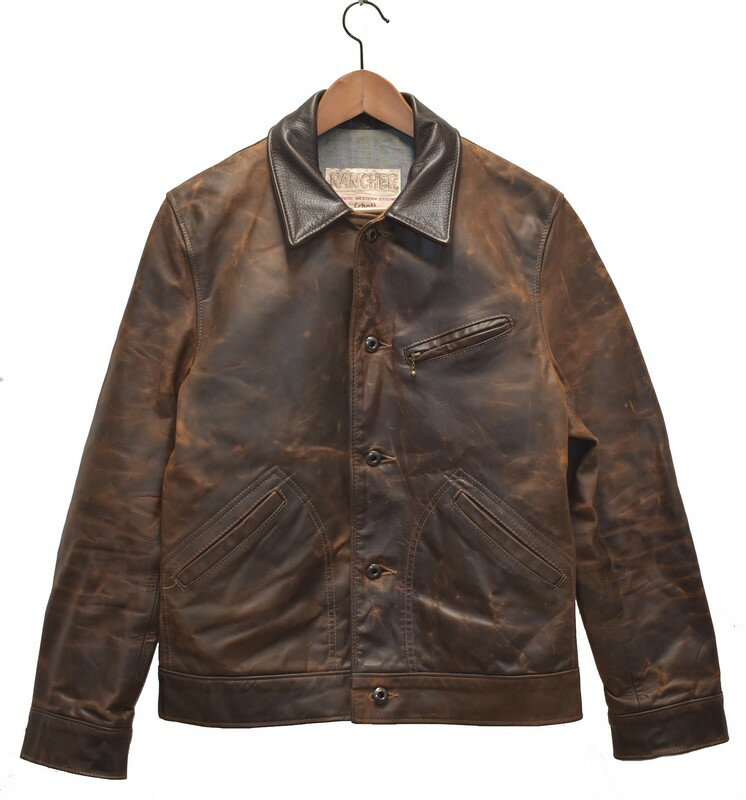 Schott/ショット　MECHANIC JK メカニック ヌバックレザージャケット　7650　サイズ：S　カラー：ブラウン【中古】【古着】【USED】【240522】【未yast】