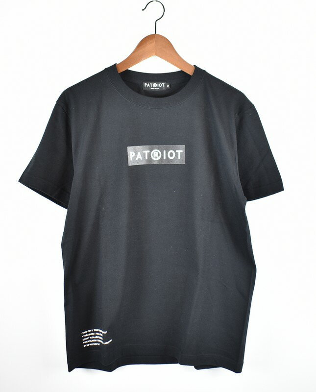 PATRIOT/パトリオット　ボックスロゴTシャツ　サイズ：S　カラー：ブラック