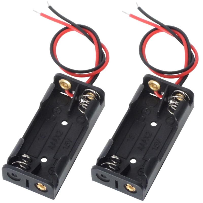 乐天商城 - KAUMO 電池ボックス 単4電池×2 直列 3V 電池ケース 電池ホルダー (2個)