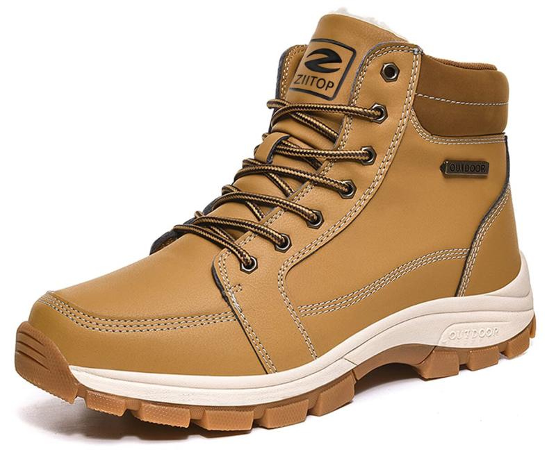 [ziitop] スノーブーツ メンズ スノーシューズ 防寒靴 ハイカット トレッキングシューズ アウトドア ハイキングブーツ 防水 防滑 裏起毛 綿雪靴 登山靴 耐磨耗