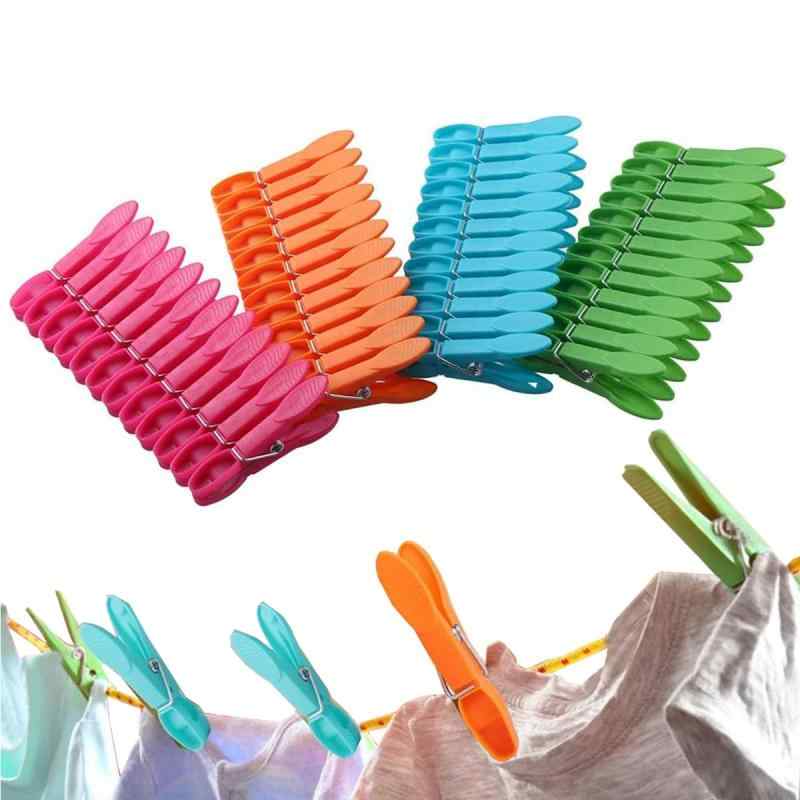 Yurika 洗濯ばさみ 跡がつかない 洗濯バサミ かわいい猫の足跡 滑り止め ノンスリップ 防風タイプ 多用途 洗濯ピンチ 物干し竿用 部屋 室外干し 洗濯用品 24個