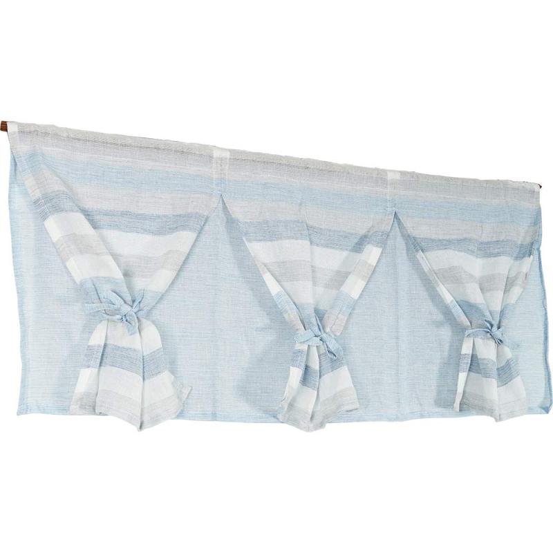 アーリエ(Arie) カフェカーテン 綿100% 2重スタイル ナチュラル 2重カルール