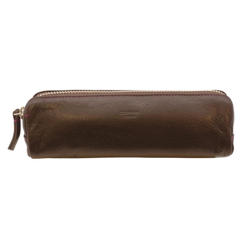 CCOMPANY LIMITED ペンケース 大容量 ペントレイ 牛革 筆箱 フルクロームなめし モーリス