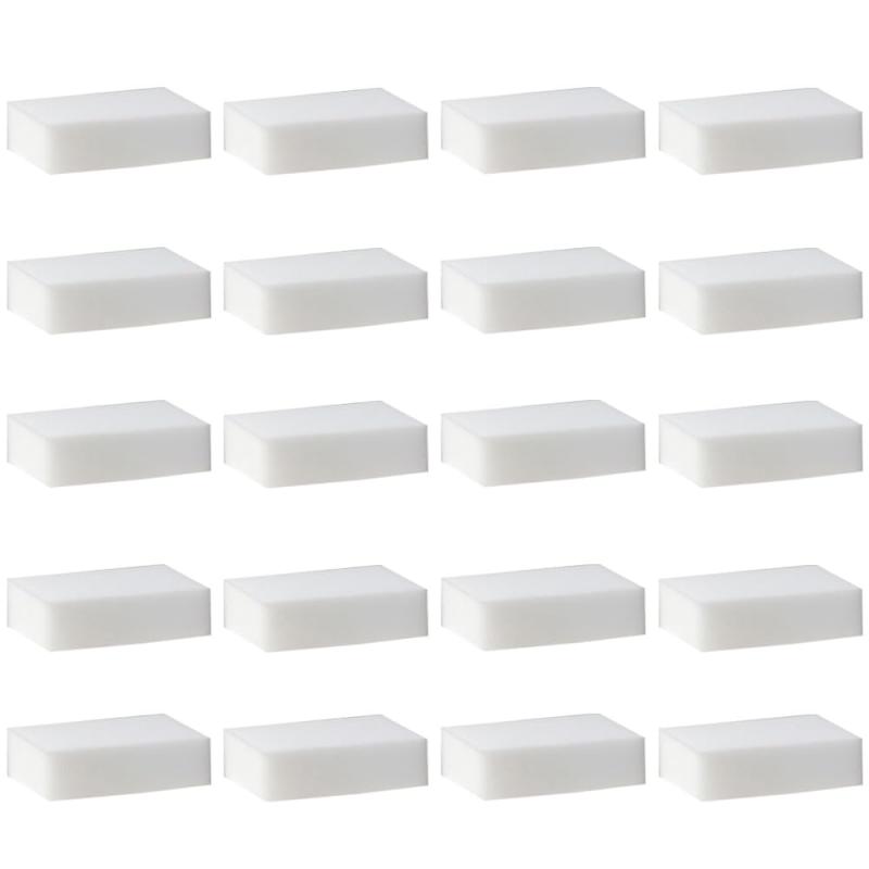 掃除用スポンジ 20個セット キッチン用品 食器用スポンジ お風呂掃除用スポンジ 洗剤不要 水でこするだけ 水垢 茶渋 汚れ落とし 丈夫で長持ち キッチン 大掃除 油汚れ/台所/水槽/キッチン/