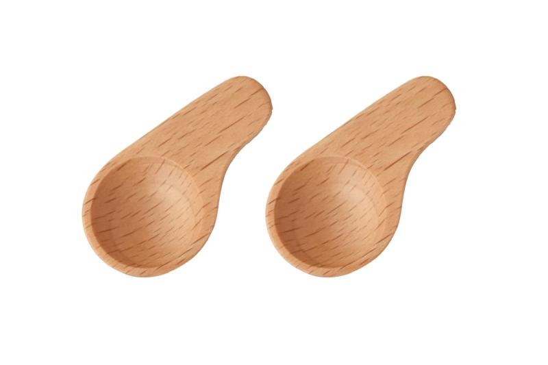 籐芸 TOUGEI スパイスメジャー 2個セット 木製 計量スプーン