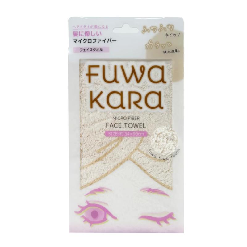 Towel - Kosugizen FuWaKaRa ふわから ロングフェイスタオル マイクロファイバー アイボリー 34×90cm 吸水速乾 ふわふわの肌触り 1枚 ZGMF-83(3)