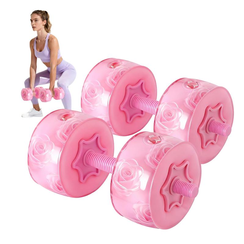 水充填ダンベル 4-7kg調整可能 マンションでも使える静音設計 折り畳み収納で旅行・家庭兼用 女性や初心者