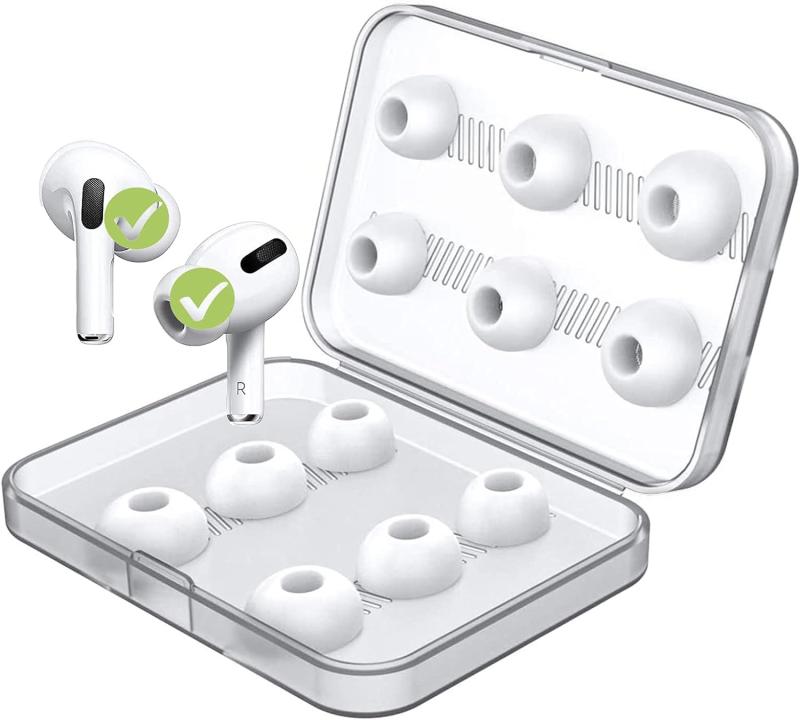 樂天商城 - Link Dream イヤーピース AirPods Pro 第1/2世代対応 シリコン イヤーチップ [S/M/Lサイズ各2ペア] AirPods Pro イヤーピース 交換用 6ペア 柔らかい 滑り止め 遮音性 フィット感 脱落防止 収納ケース付き