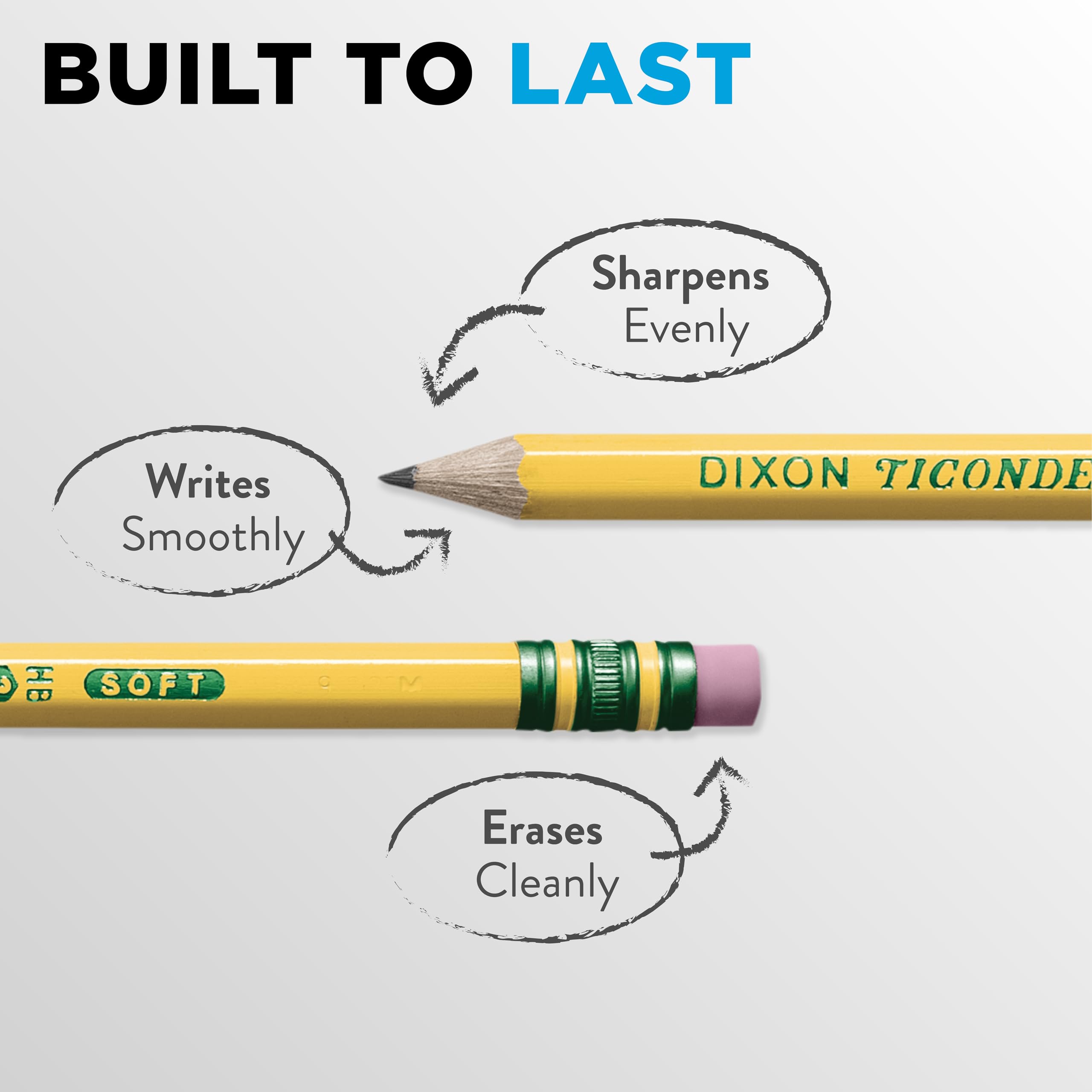 Pre-Sharpened Pencil, #2, Yellow Barrel, 30/Pack