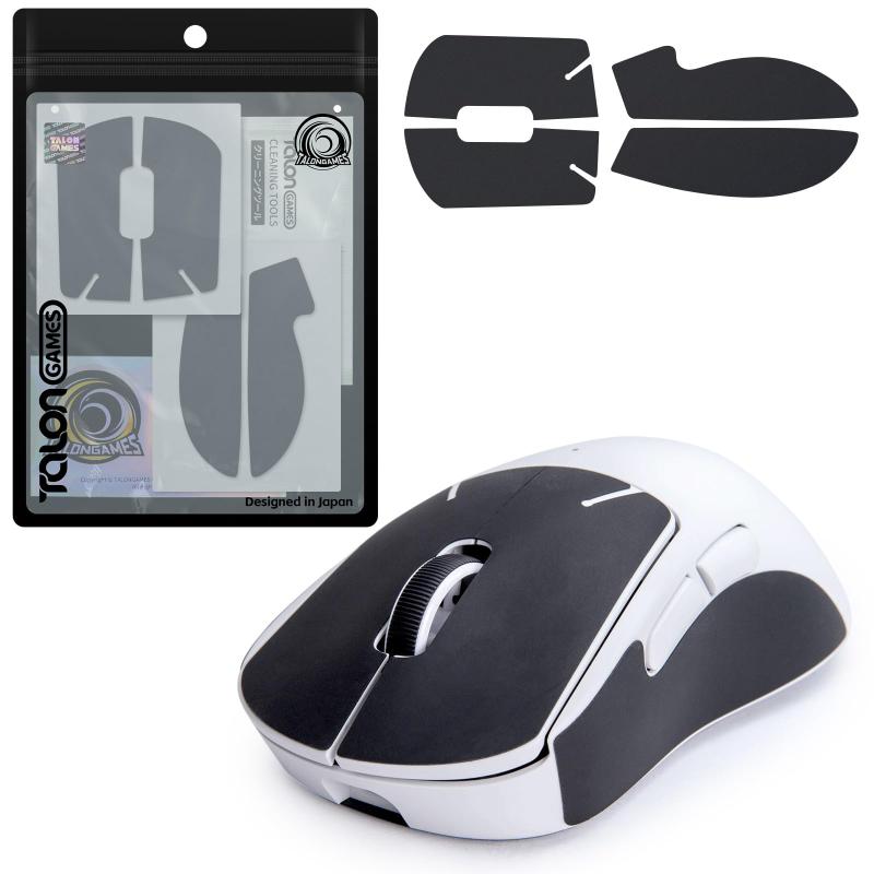 TALONGAMES 極薄 0.25mm マウスグリップ テープ 用 グリップ強化 アンチスリップ テープ ゲーミングマウス用 滑り止めグリップテープ 心地よい手触り カット済 1セット入り