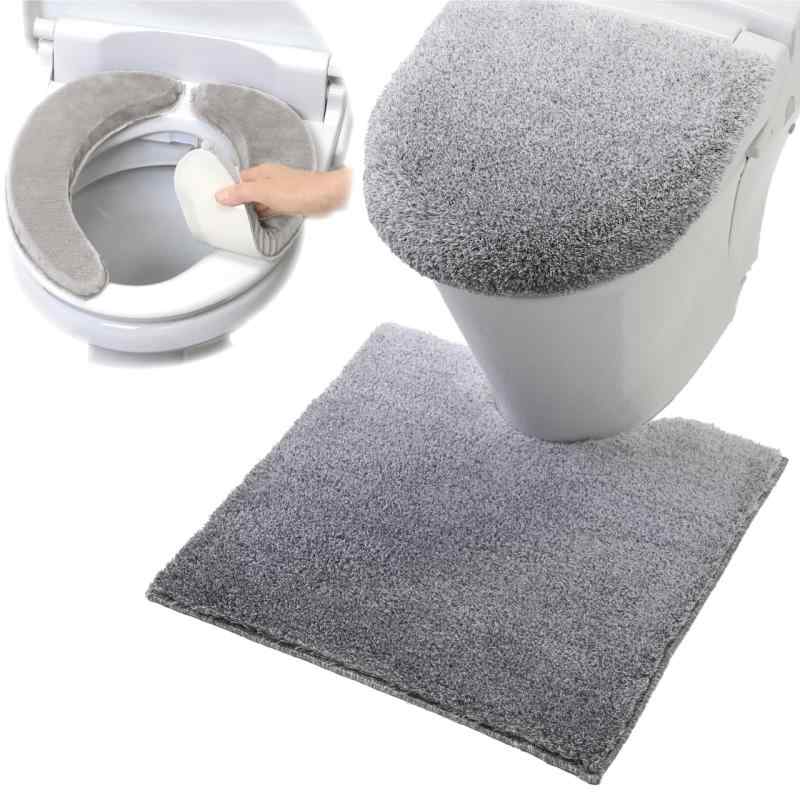 ヨコズナクリエーション トイレタリー (トイレマット&amp;フタカバー&amp;便座カバー 3点セット)