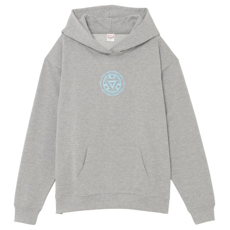 [スモール・プラネット] マーベル フーディ アイアンマン 歴代スーツ フリーサイズ グレイ