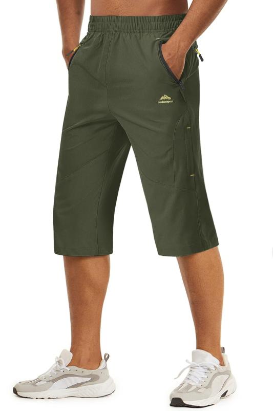 スポーツ ハーフパンツ メンズ 速乾 ショートパンツ 7分丈 通気 短パン スウェット 登山 半ズボン ランニング ジッパーポケット ゴム付 夏