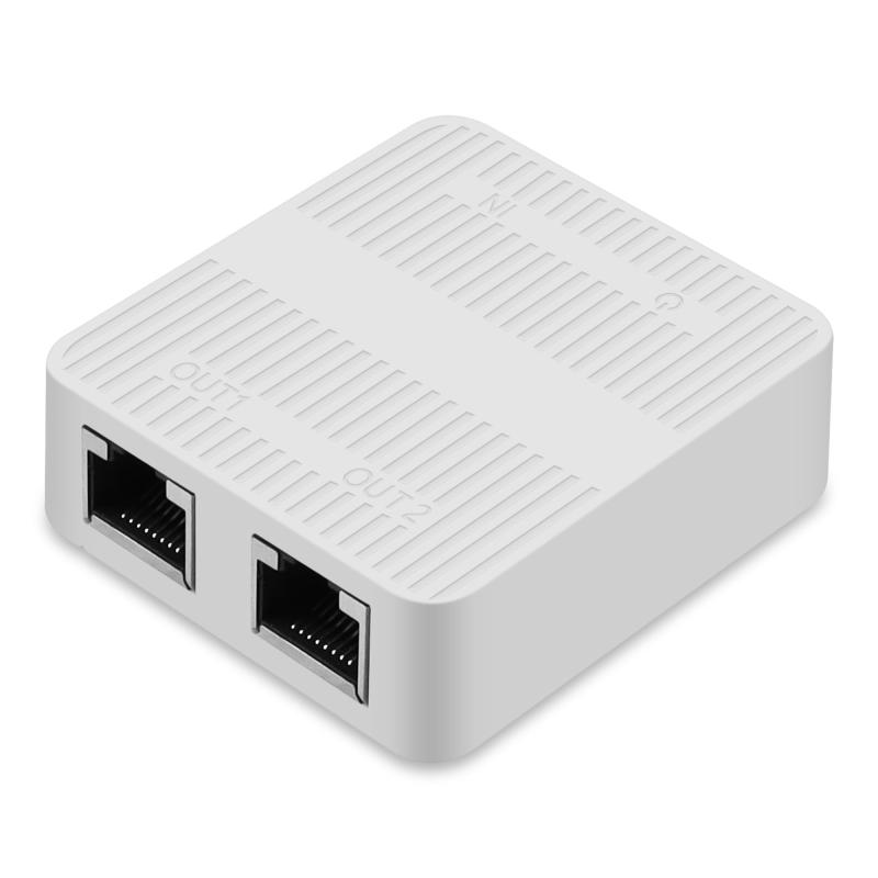 18 inches - 20 inches - CERRXIANR RJ45イーサネット分岐アダプタギガビット、RJ45ネットワーク分岐器1から2、Cat 5、Cat 6、Cat 7 RJ45ネットワーク拡張コネクタ、2ポートデバイスは同時にインターネットを共有する（白）