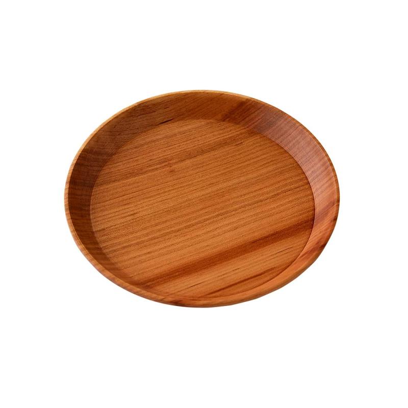 woodpecker お皿 木製 山桜 日本製 天然木 ラウンドトレー ランチプレート 山桜のお皿