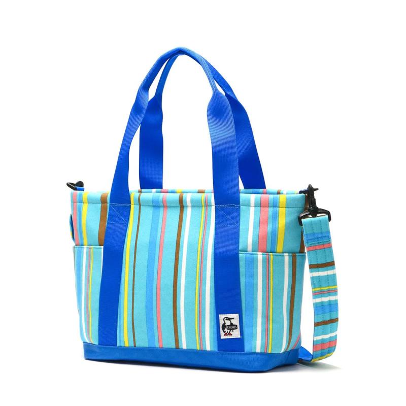[チャムス] Open Top Tote Bag Sweat Nylon・Summer Stripe