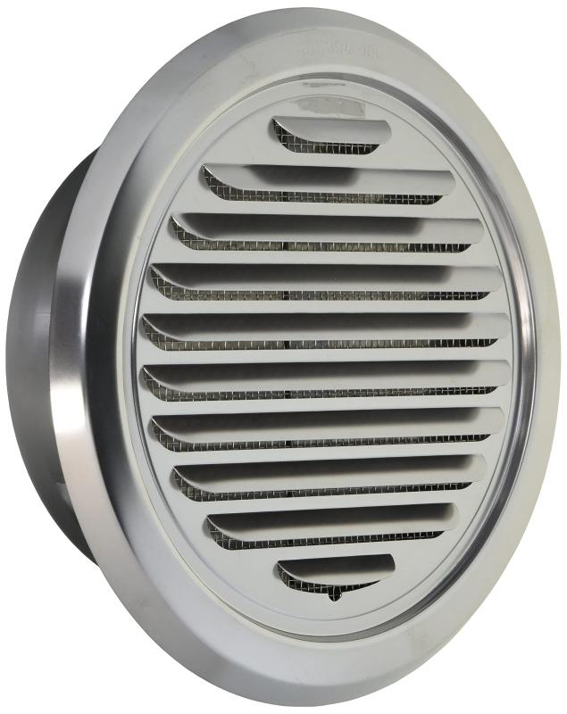 乐天商城 - ワールド SUS304ステンレス 丸型ガラリ FD(防火ダンパー)付φ150mm アミ付(10メッシュ) DK(電解研磨) WRGDT-150P