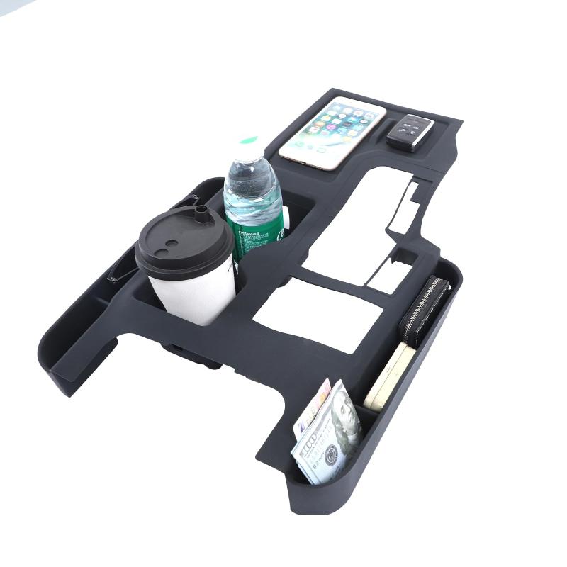 METYOUCAR トヨタ ランドクルーザー250 ランクル250 専用 シフトパネル センターコントロールカバー ラバーマット コンソールスイッチパネルカバー シリコン素材 キズ防止 汚れ防止 収納付き