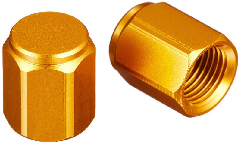 ポッシュ(POSH) バイク用品 アルミカラードエアーバルブキャップ ヘックスタイプ