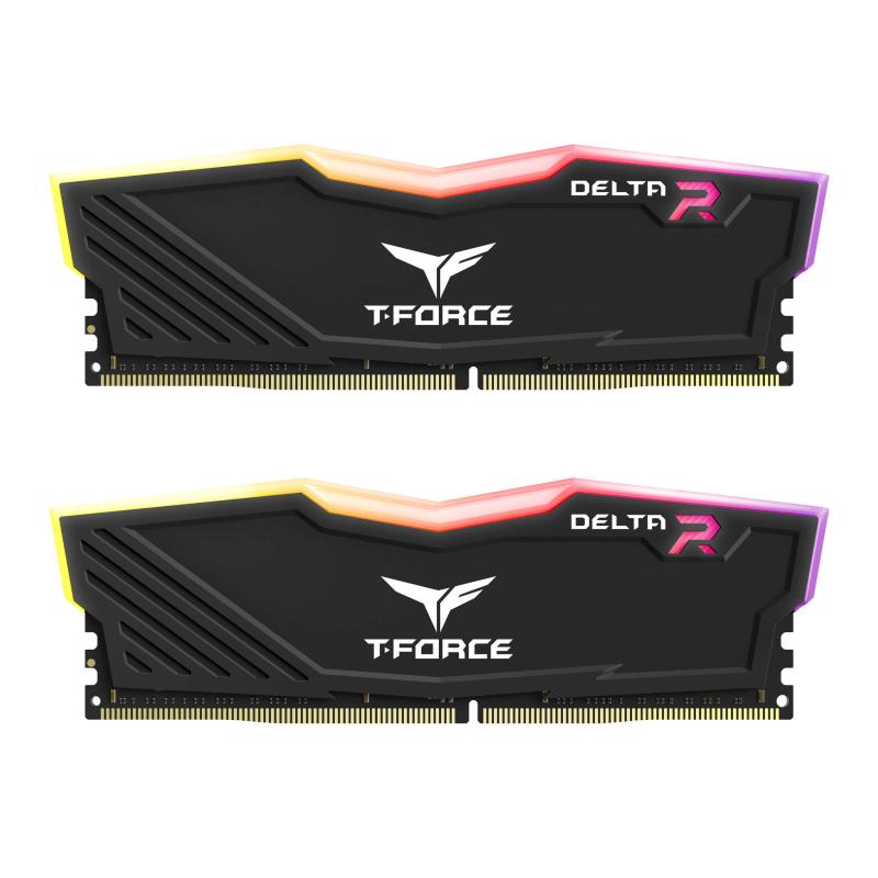 Team RGB（発光型） DDR4 3200Mhz(PC4-25600) RGB DELTAシリーズ デスクトップ用メモリ ハイスピードタ..