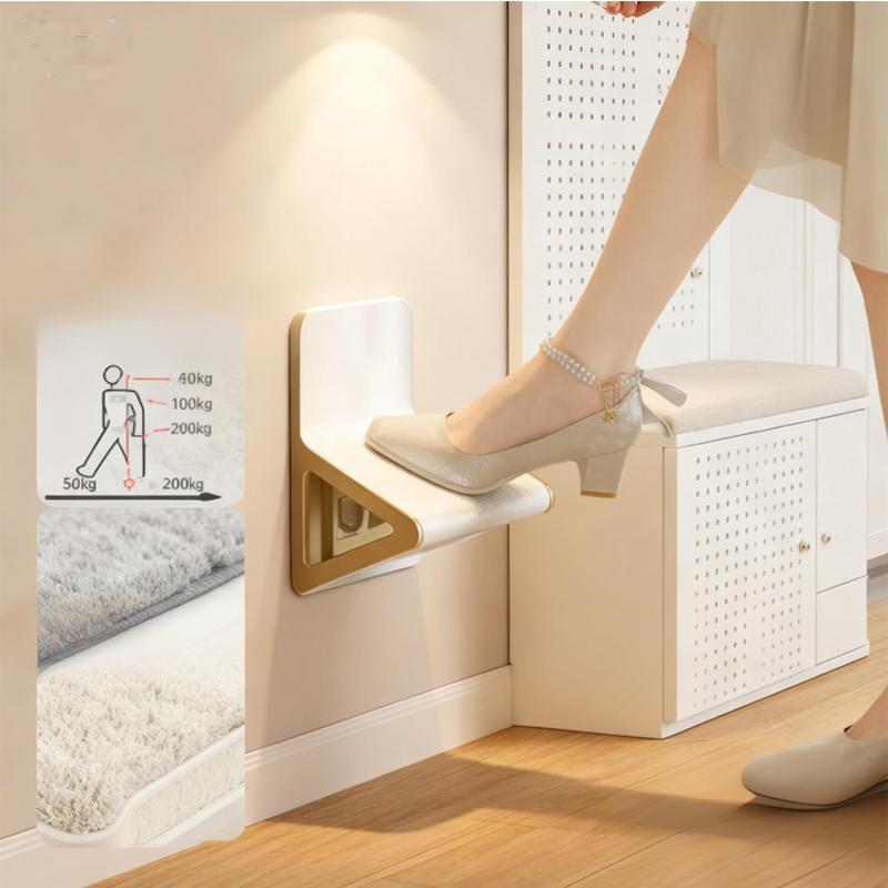 JYSFOVRLV フットレスト、滑り止めマット、玄関ペダル、フットレスト、靴の交換に便利、長時間腰をかがめることを避ける、玄関靴ペダル交換、足を洗うに便利，家庭用玄関、浴室、ホテル