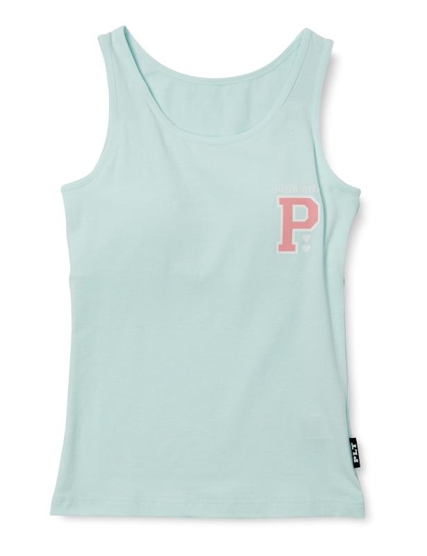 [ピンクラテ] アンダーシャツ 取り外しソフトカップ付き タンクトップガールズ