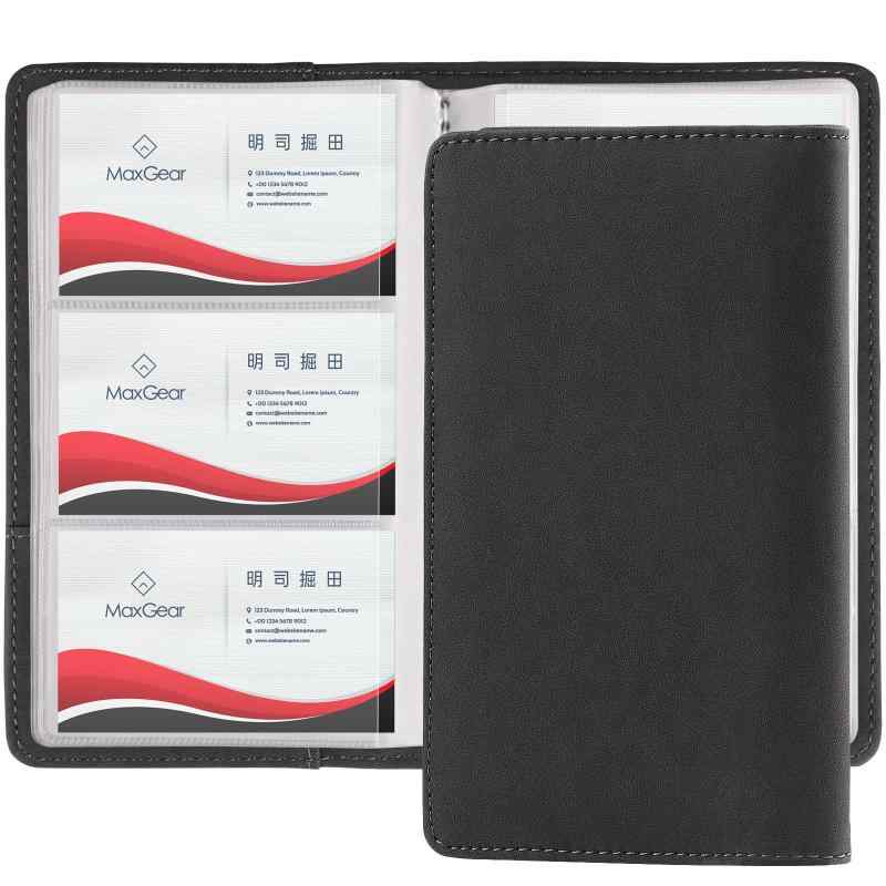 [MaxGear] 名刺ホルダー 名刺ファイル 