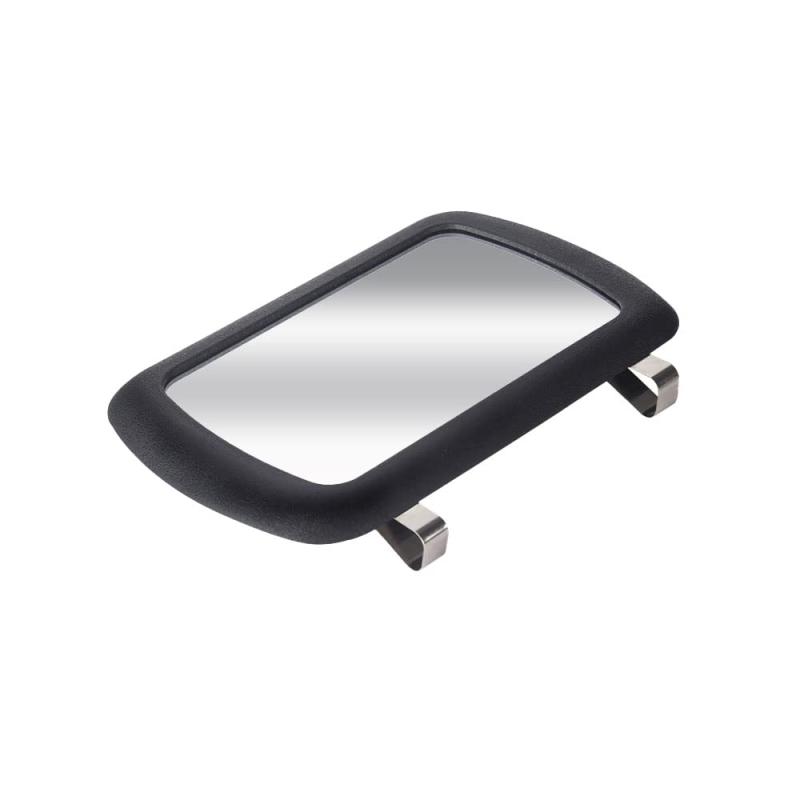 A-ITEM 車用サンバイザーミラー クリップ付き 鏡 助手席 メイク 後部確認 車内 調節可能 取り付け簡単 日よけ 日焼け対策 車用 カー用品 簡単 固定 大きめ 赤ちゃん アクセサリー バニティー