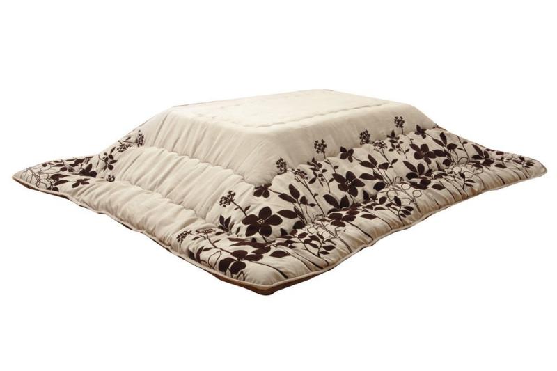 イケヒコ こたつ布団 シエナ モダン リーフ 厚掛け 日本製